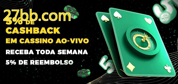 Promoções do cassino ao Vivo 27bb.com